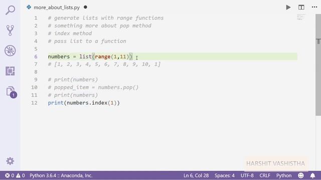More about lists : Python tutorial 94 смотреть онлайн