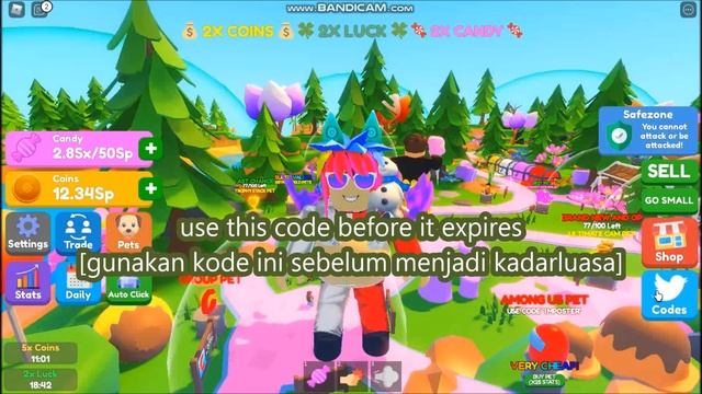 ALL CODES WORK [FREE PET] Candy Eating Simulator ROBLOX | 5 December 2021 смотреть онлайн