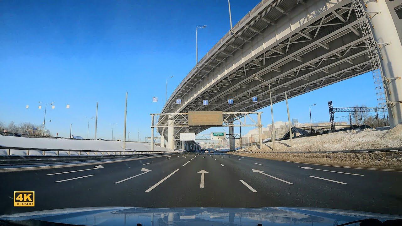 По Москве на машине в будний день. Площадь трех вокзалов - СВХ смотреть онлайн