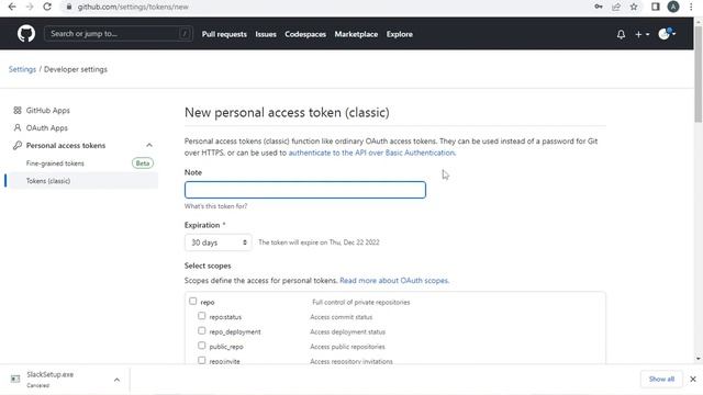 Creating a Personal Access Token on Github. #github #git #webdeveloment смотреть онлайн