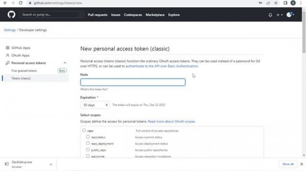Creating a Personal Access Token on Github. #github #git #webdeveloment