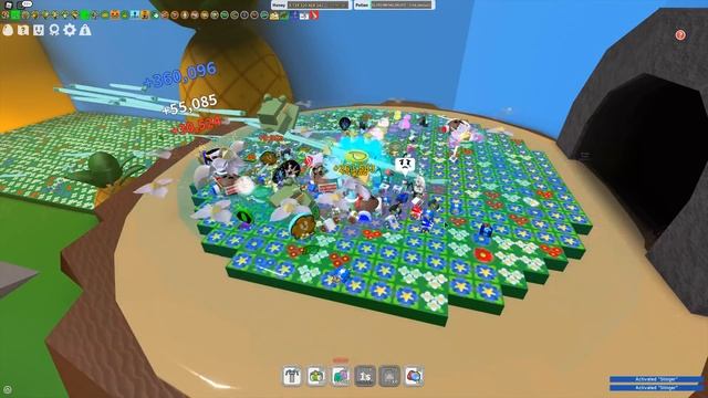 ?150 Mythic Tadpole Bees in Stump Field!? ITS CRAZY! - Bee Swarm Simulator Test Server смотреть онлайн