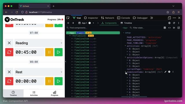 Vue Composition API From Scratch #51 - Randomizing timeline item activities смотреть онлайн