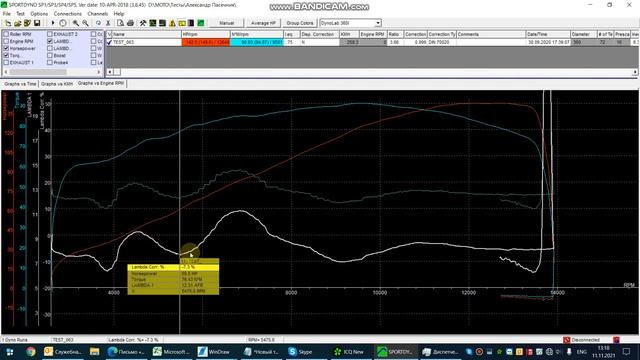 Дополнительные функции SportDyno. Функция вычисления коррекции лямбда (AFR). смотреть онлайн