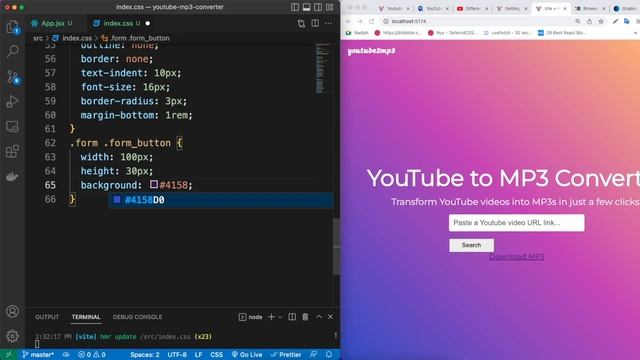 Build Youtube to MP3 Downloader With React смотреть онлайн