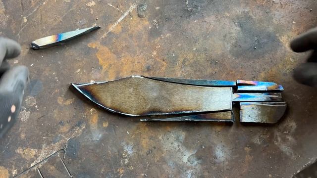 A Knife Made Of Damascus Steel Made Of Grates For A Meat Grinder! смотреть онлайн