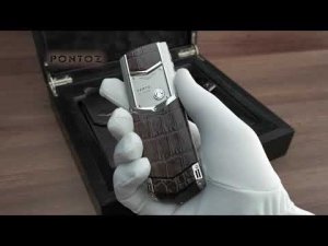 Vertu Signature S Design коричневый крокодил