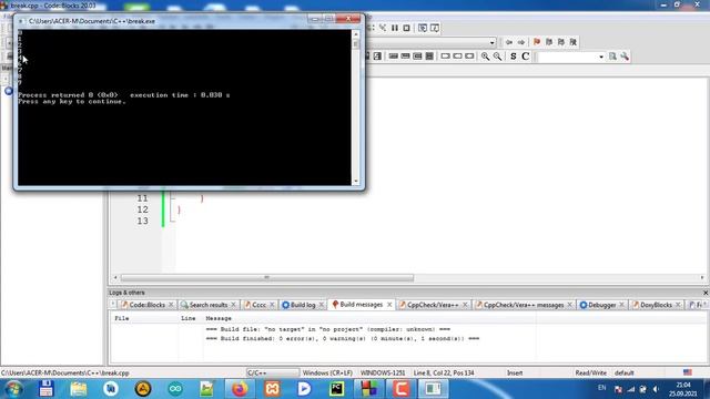C++ dasturlash tili (Break va Continue keywordlari) смотреть онлайн