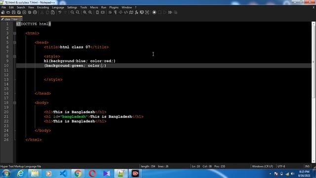 Class 8 - Inline, Internal & External CSS - HTML CSS Bootstrap Crash Course | Zahi Academy смотреть онлайн
