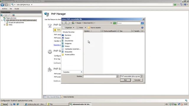 Window Server 2008 paso 8 - IIS PHP смотреть онлайн