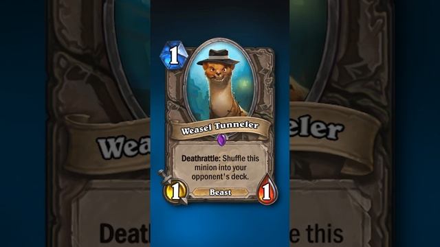 Fireside Secrets: Weasel Tunneler #hearthstone #cardgame #shorts смотреть онлайн