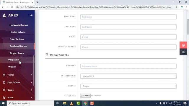 Apex dashboard admin Template смотреть онлайн