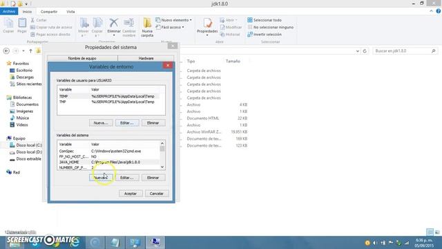 Configuración de las variables JAVA HOME y PATH смотреть онлайн