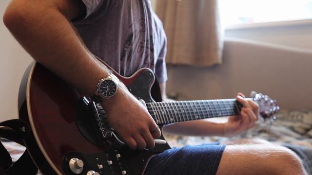 Who Wants To Live Forever - Queen Guitar Solo - One Take with Amplitude 5 смотреть онлайн