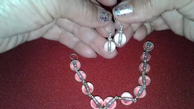 Pulsera De Cuarzo En Plata Con Los Aretes смотреть онлайн