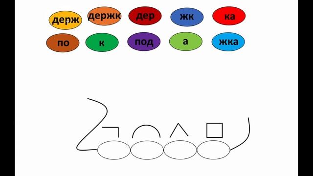 Разбираем слово по составу. Игра смотреть онлайн