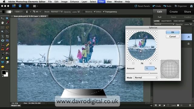 Photoshop Elements Snow Globe video1 смотреть онлайн
