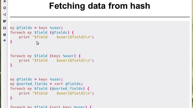 Beginner Perl Maven tutorial: 7.5 - fetching data from hash смотреть онлайн