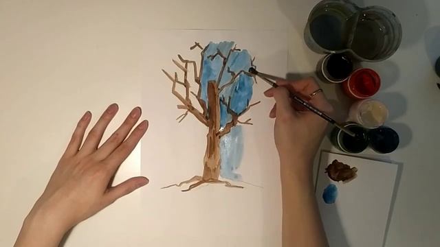 Мастер класс. Рисуем вместе. Цветущее дерево. Симонова М.А. смотреть онлайн