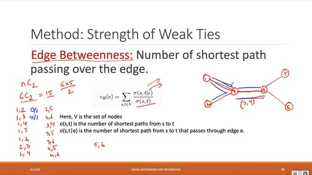 Strength of weak ties: Community detection and Edge Betweenness смотреть онлайн