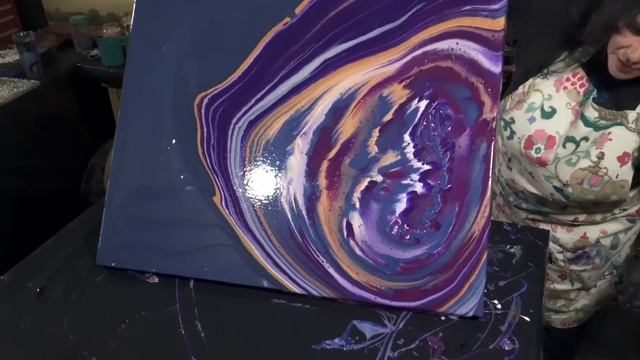 500 Beautiful Dreams✨️$50 Gift Card Giveaway! 36x36 Acrylic Gorgeous Wispy SplitCup Pour! смотреть онлайн