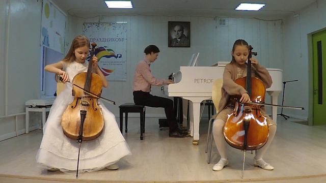 Калинников "Журавель" ансамбль Давыдова Елизавета, Абрамович Анна (Виолончель) Дякин Д.(Ф-но) смотреть онлайн