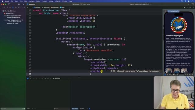 Merging Codable structs – Moonshot SwiftUI Tutorial 10/11 смотреть онлайн