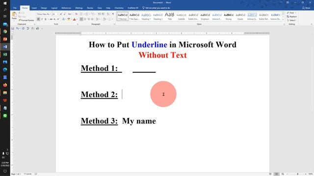 How to Put Underline in Microsoft Word Without Text смотреть онлайн