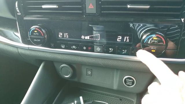 Nisan Qashqai 2021 heater and air con controls смотреть онлайн