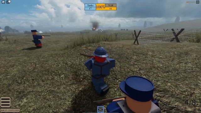 FRENCH TANKS in Roblox Trench Warfare смотреть онлайн