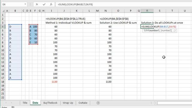 Excel Challenge: Sum all VLOOKUP Formulas - Episode 2184 смотреть онлайн