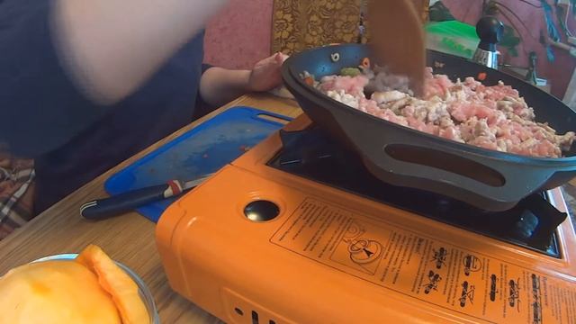 Готовим на плите Kovea! Фарш с тыквой - рецепт на скорую руку для похода и дачи! смотреть онлайн