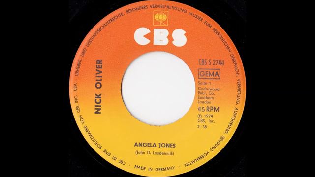 NICK OLIVER - ANGELA JONES (aus dem Jahr 1974) Rar AustroPop смотреть онлайн