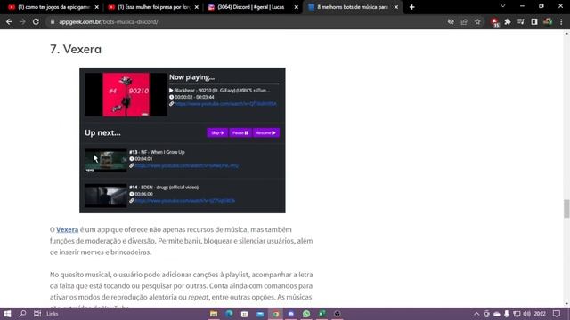 PASSO A PASSO COMO COLOCAR BOT DE MÚSICA NO DISCORD ATUALIZADO 2022 !!! Rapido e Facil смотреть онлайн