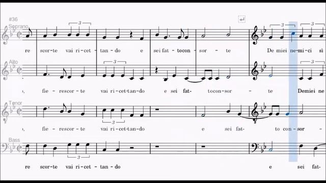 Cipriano de Rore - Datemi pace, Spartito per Contralto смотреть онлайн