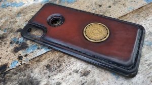 Чехол для телефона из кожи своими руками. Handmade.