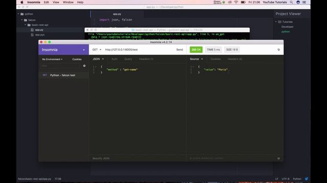 Python Falcon Part 2 - How to get a client body and change response status code in Flacon смотреть онлайн