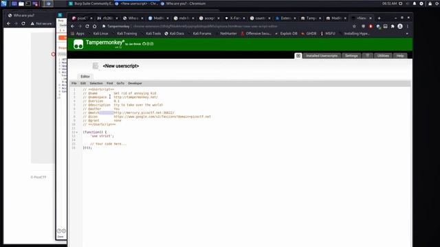 PicoCTF Walkthru [29] - Who Are You? (HTTP Headers exploitation, TamperMonkey page manipulation) смотреть онлайн