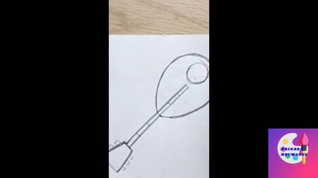 How to draw musical instruments lesson-2||for kids||step by step||easy method||Archana art works смотреть онлайн