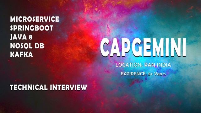 Capgemini | Java spring boot microservice | Technical Interview | Round 1 смотреть онлайн