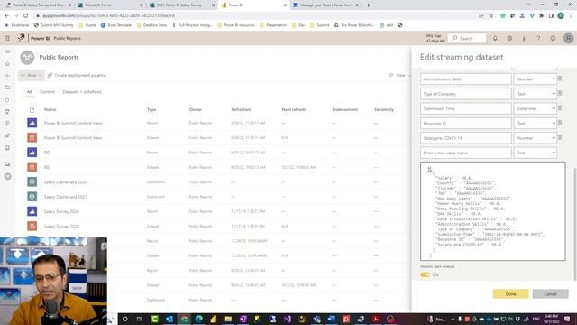 Power BI real time streaming dataset смотреть онлайн