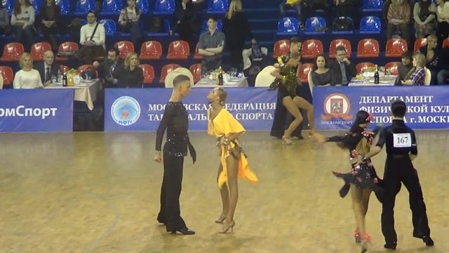 Казаков Данила - Белякова Анастасия Ю-2 1/2 (ла) Первенство Москвы - 2014 смотреть онлайн