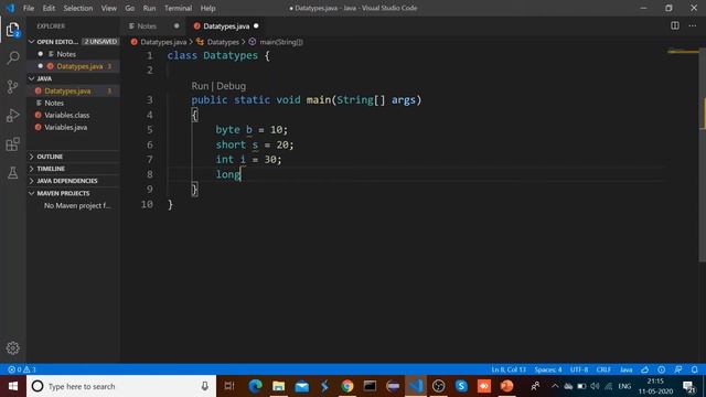 Java Tutorial - Session 8 - Data types in Java | Primitive Data Types смотреть онлайн
