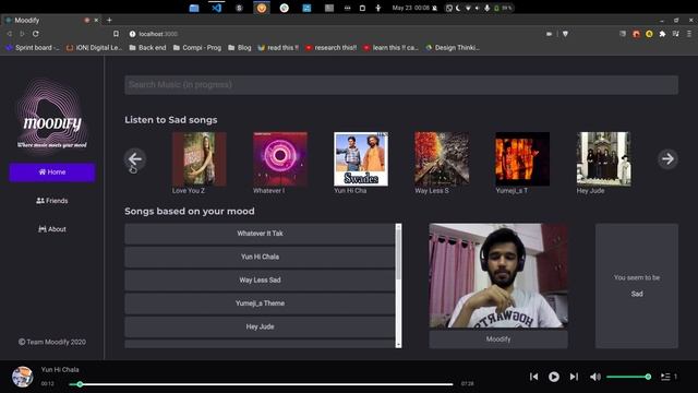 Moodify - React - Django - TensorFlow Project смотреть онлайн