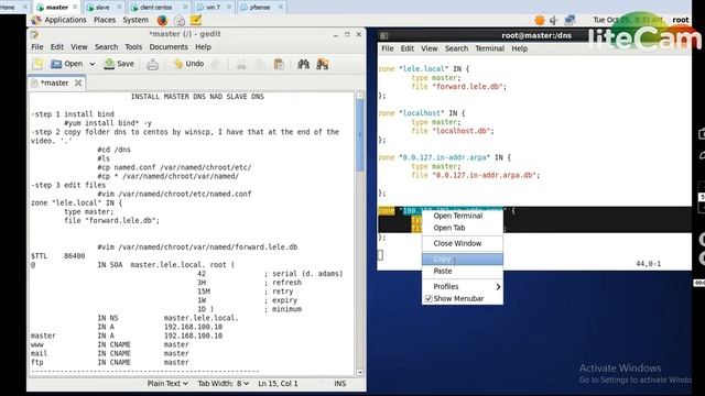 MASTER SLAVE DNS configuration dns centos 6 part 1 смотреть онлайн