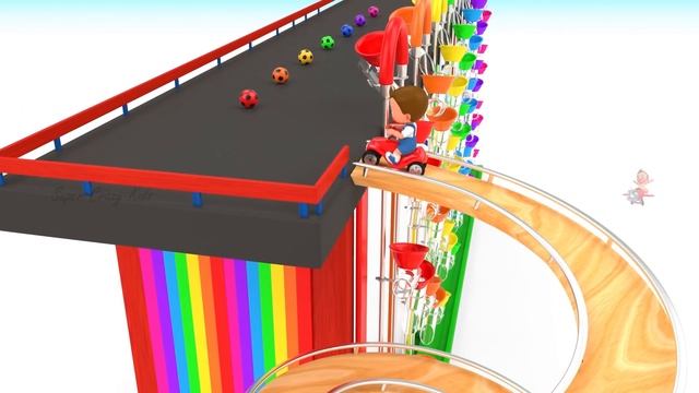 Bowling Alley Color Pins Toys 3D | Learning Colors with Baby Fun Play Kids Children Toddler Edu Toy