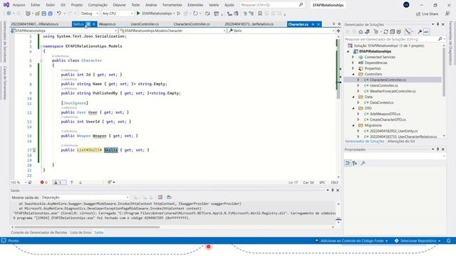 API usando EF 6 .NET Core, SQL Server e VS 2022 - Relacionamento N to N - Parte V смотреть онлайн