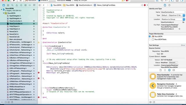 How to Get or Fetch Data from JSON URL in Simple Method for iOS Xcode смотреть онлайн