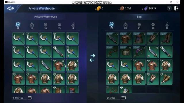 MIR4 How to view Map Private Warehouse add 100 Slots to your Bag and Friend List смотреть онлайн