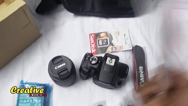 Canon 1300d Box Contents - EOS 1300D Kit (EF S18-55 IS II) смотреть онлайн